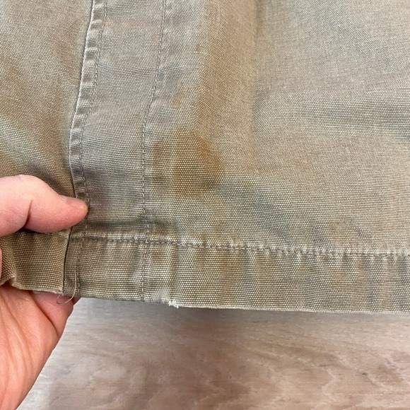 Old Navy Military Field Jacket Mens Small Army Green Full Zip Cotton Utility Zip - Picture 10 of 10